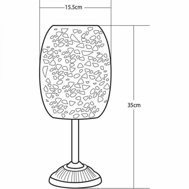 Zonnelamp Galix G2003 Chroom 10 W Helder wit 10 lm