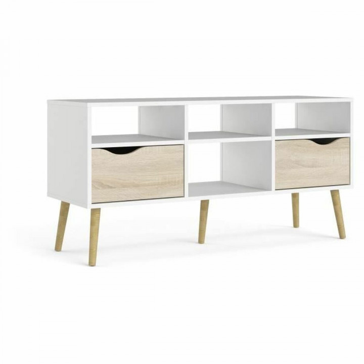 Mueble de TV Tvilum Blanco (2 Piezas)