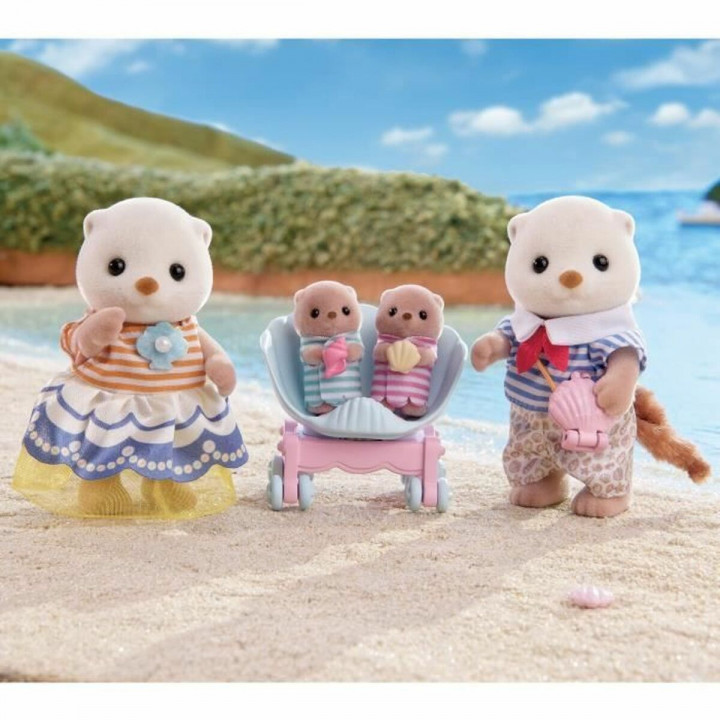 Jointed Figure Sylvanian Families La familia de las nutrias marinas animals