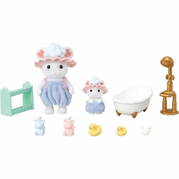 Ledenpop Sylvanian Families Baño de malvaviscos de los hermanos ratones dieren
