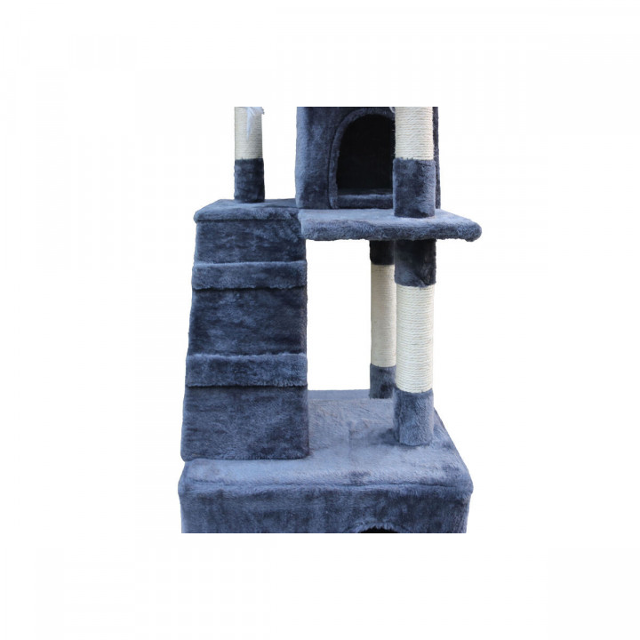 Albero tiragraffi per gatti Gloria Nilo Grigio Poliestere Legno Carta Plastica Sisal 7,5 cm