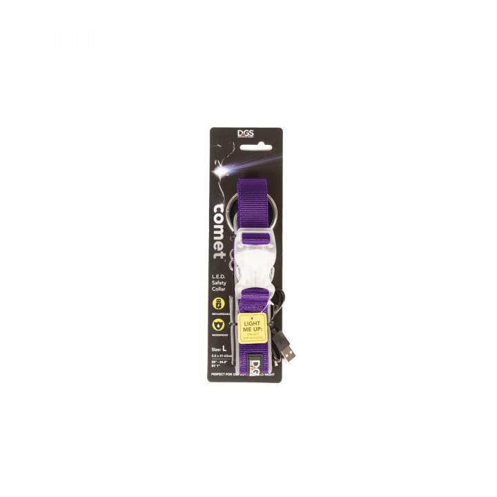 Dog collar Dog Gone Smart Purple L Light