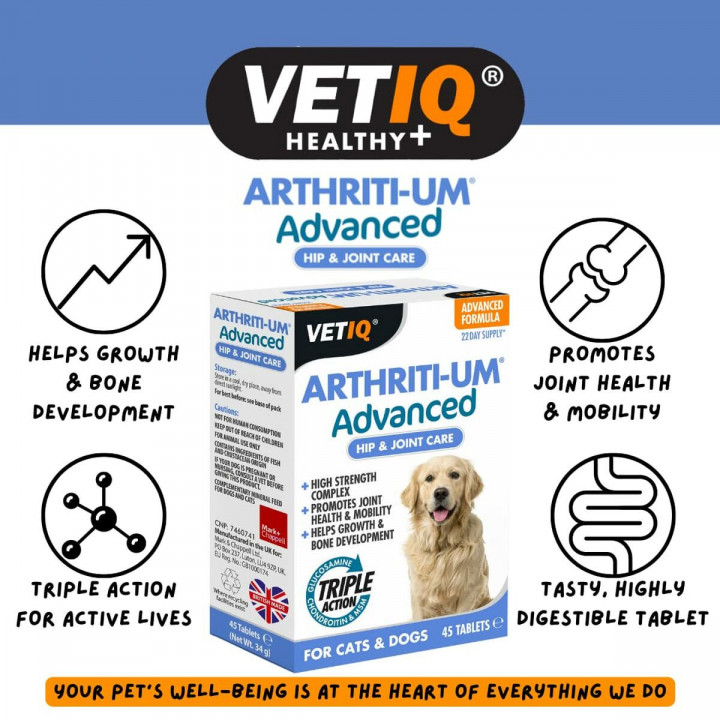 Integratori e vitamine Mark & Chappell VETIQ ARTHRITI-UM ADVANCED