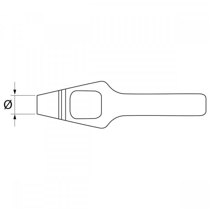 Poinçon Paffrath DIN 7200 A 1 1/22” IN
