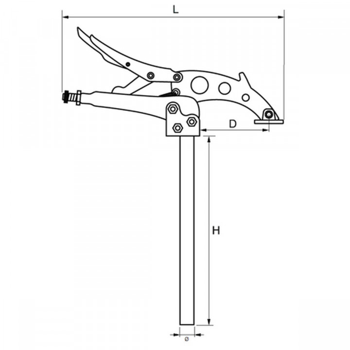 Schraubzwinge Grip-on 32,4 cm