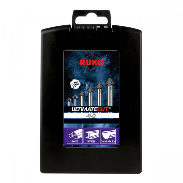 Set di svasatori (Svasatori) RUKO ULTIMATECUT 4S Acciaio ad alta velocità (HSS) 6 Pezzi