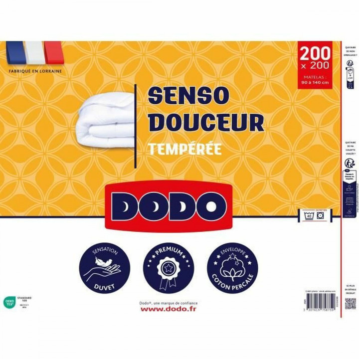 Piumino Letto DODO SENSO DOUCEUR Bianco 350 g/m² 200 x 200 cm