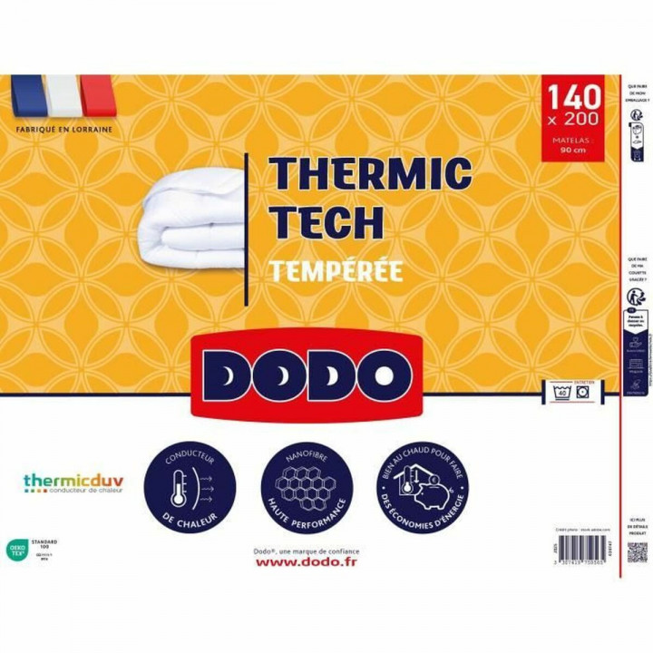 Bettdecke DODO THERMIC TECH Weiß 250 g/m² 140 x 200 cm