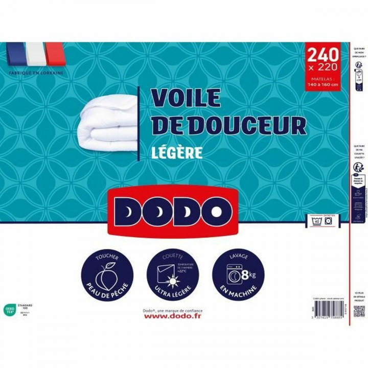 Duvet DODO VOILE DE DOUCEUR White 100 g/m² 220 x 240 cm