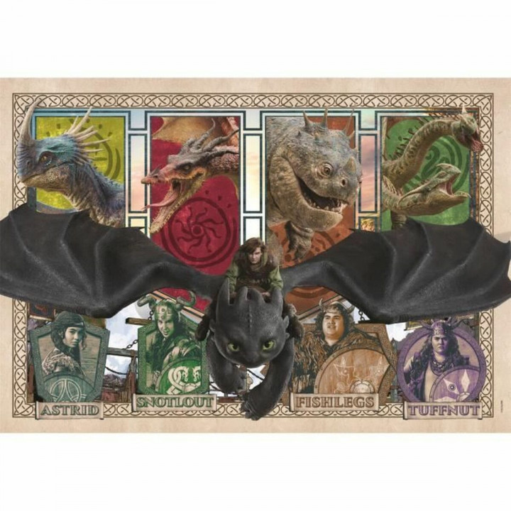 Puzzle Clementoni Super - How to Train your Dragon 48,5 x 33,5 cm 300 Stücke