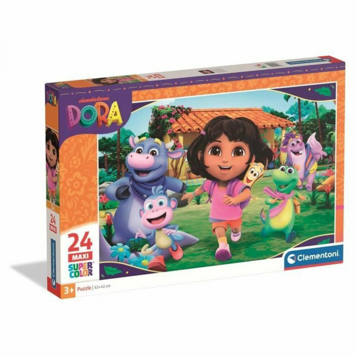 Puzzel Clementoni Dora 62 x 42 cm 24 Onderdelen