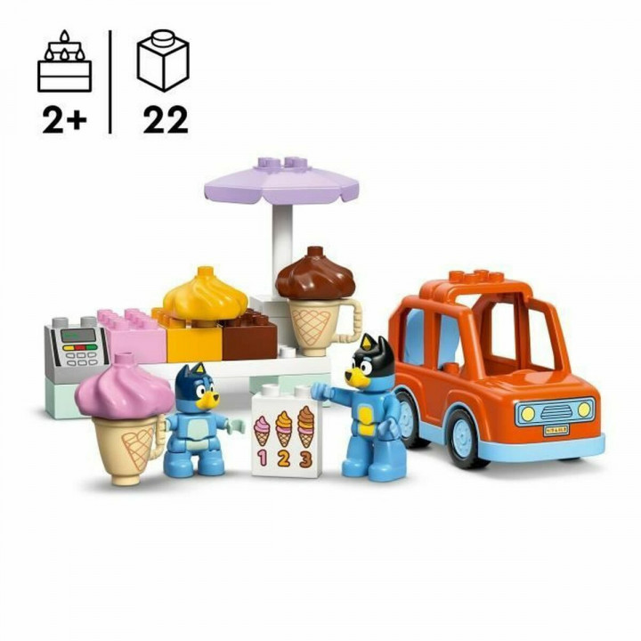Bouwspel Lego Duplo 10458 Ice Cream Trip with Bluey 22 Onderdelen