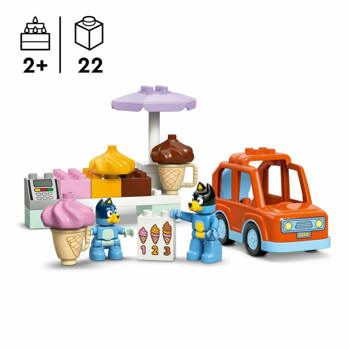 Set di Costruzioni Lego Duplo 10458 Ice Cream Trip with Bluey 22 Pezzi