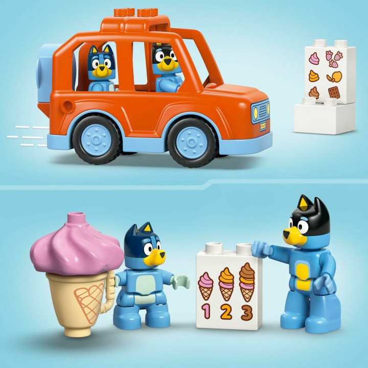Juego de Construcción Lego Duplo 10458 Ice Cream Trip with Bluey 22 Piezas