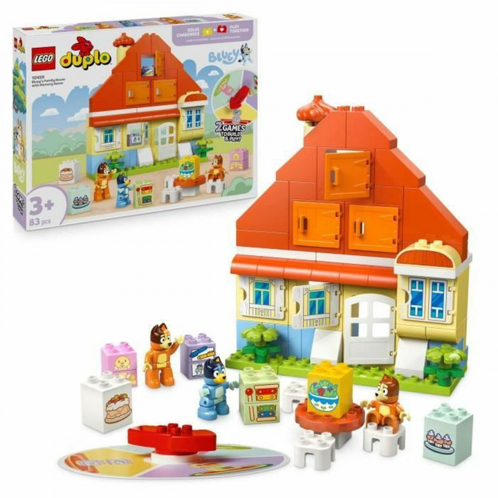 Set de construction Lego DUPLO 10459 Bluey's Family House with Memory 83 Pièces
