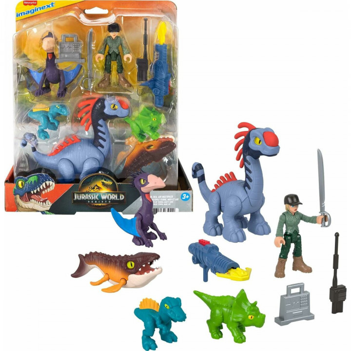 Playset Imaginext Jurassic World Multicolor 10 Piezas