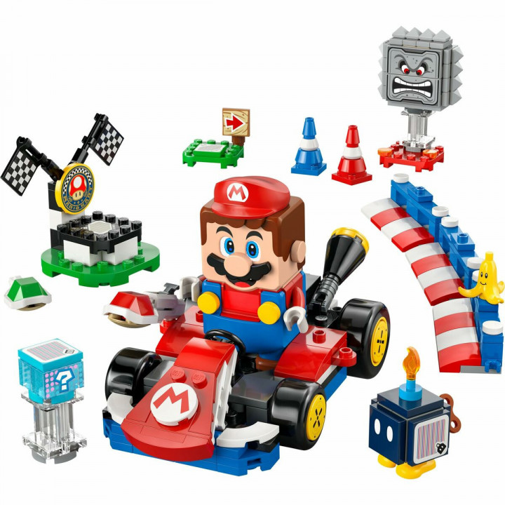 Set de construction Lego 72043 Interactive LEGO Mario and Standard Kart 278 Pièces