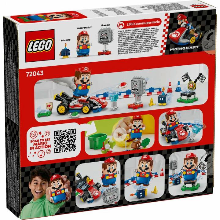 Construction set Lego 72043 Interactive LEGO Mario and Standard Kart 278 Pieces