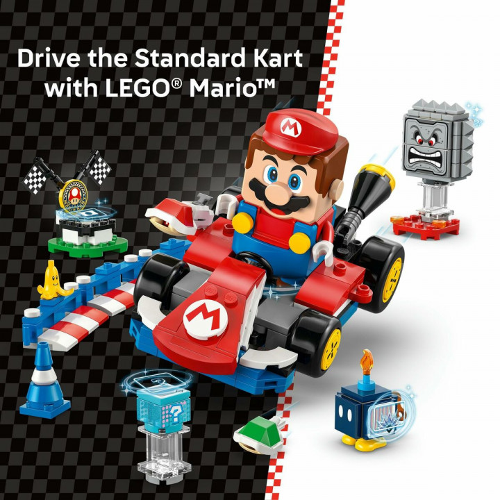 Bouwspel Lego 72043 Interactive LEGO Mario and Standard Kart 278 Onderdelen