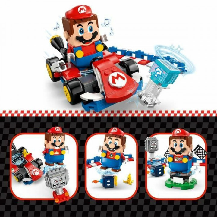 Bouwspel Lego 72043 Interactive LEGO Mario and Standard Kart 278 Onderdelen