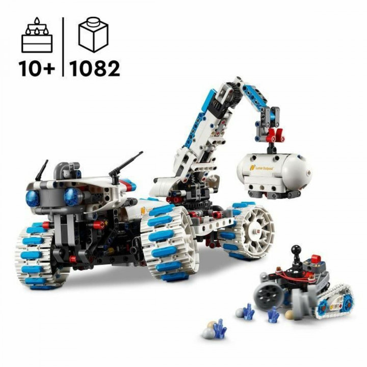 Set de construction Lego 42211 Lunar Outpost Moon Rover Space Vehicle 1082 Pièces