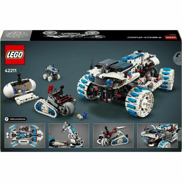 Juego de Construcción Lego 42211 Lunar Outpost Moon Rover Space Vehicle 1082 Piezas