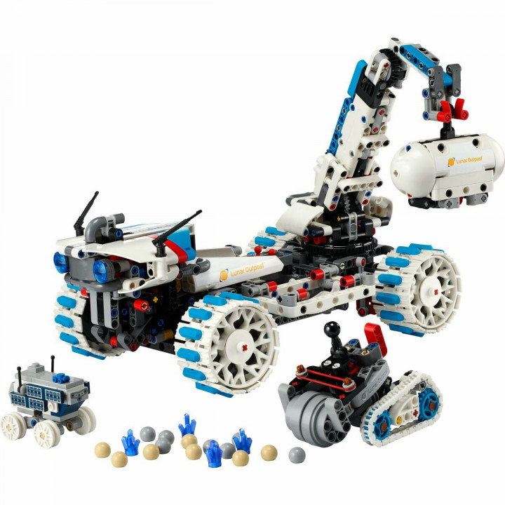 Set de construction Lego 42211 Lunar Outpost Moon Rover Space Vehicle 1082 Pièces
