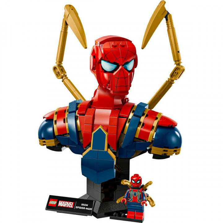 Set de construction Lego 76326 Iron Spider-Man Bust 379 Pièces