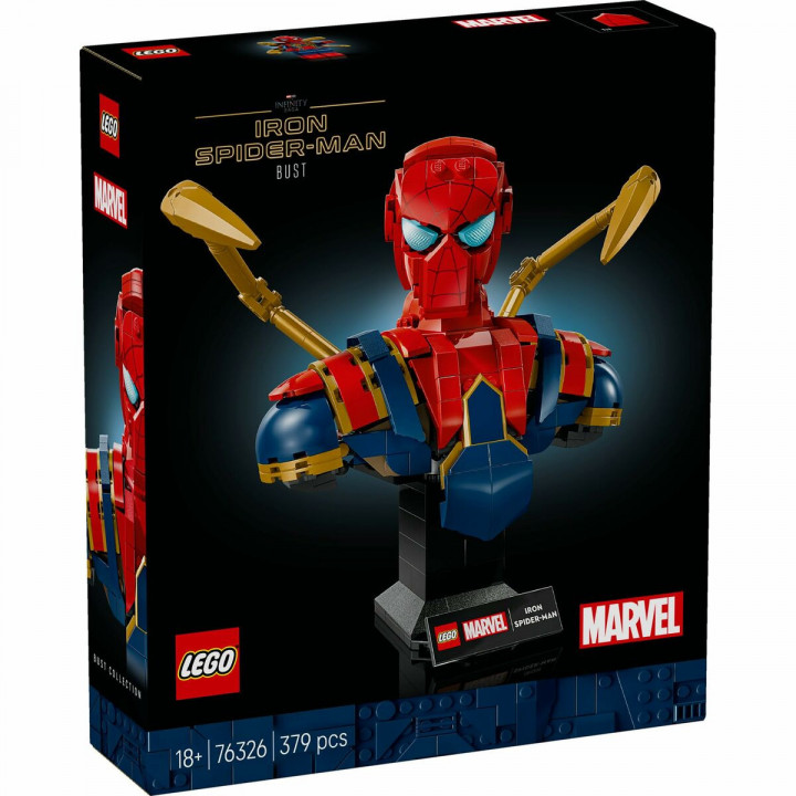 Set de construction Lego 76326 Iron Spider-Man Bust 379 Pièces
