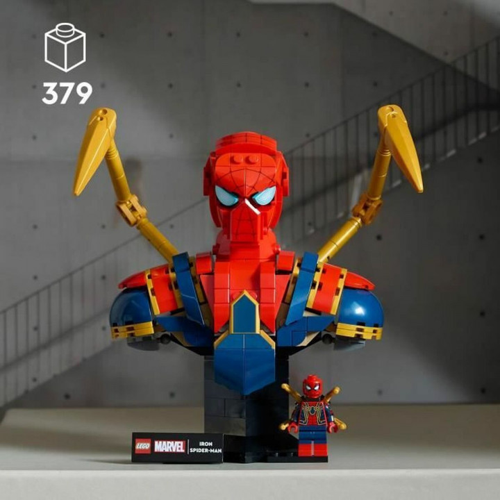 Set de construction Lego 76326 Iron Spider-Man Bust 379 Pièces