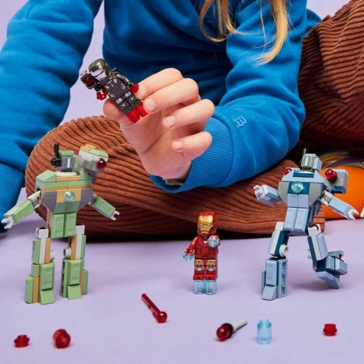 Bouwspel Lego 76320 Iron Man & War Machine VS Hammer Drones 204 Onderdelen