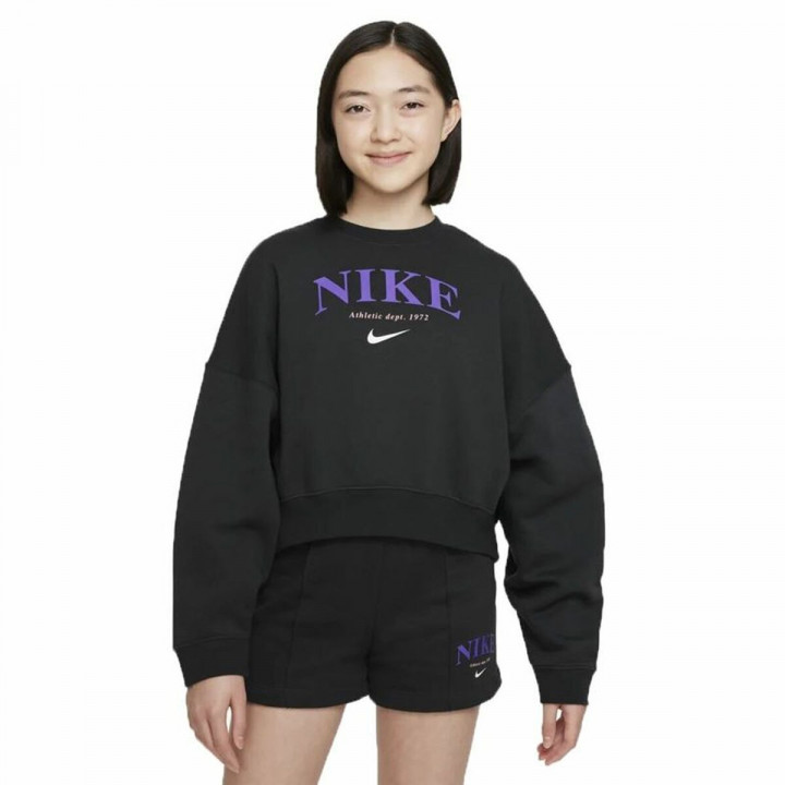 Sudadera sin Capucha Niña Nike Sportswear Trend Negro