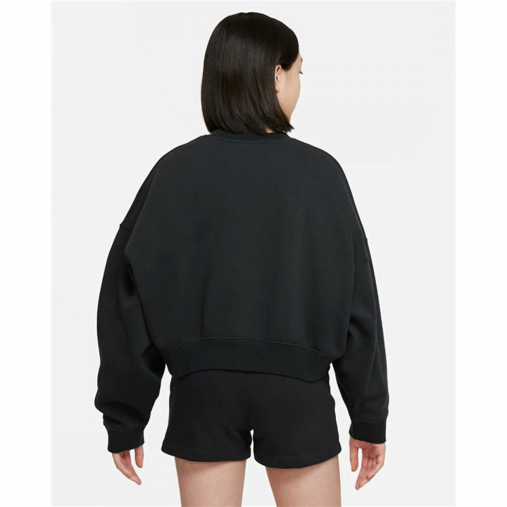 Sweatshirt ohne Kapuze für Mädchen Nike Sportswear Trend Schwarz