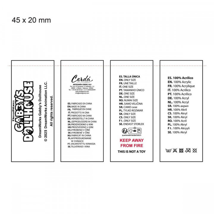 Ensemble de Vêtements Gabby's Dollhouse Rose