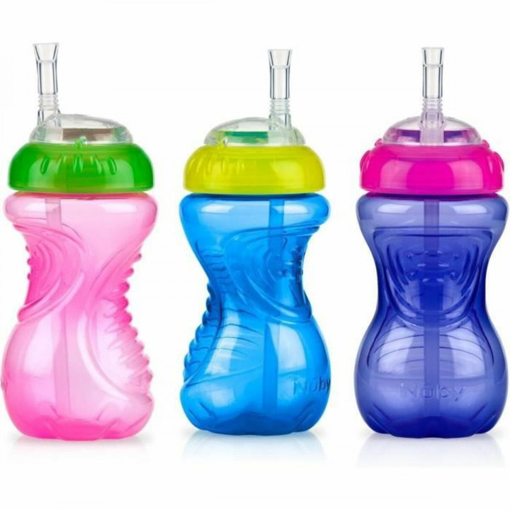 Trainingsglas Nûby Multicolour 300 ml 3 Onderdelen