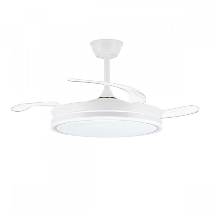 Ventilateur de Plafond CristalRecord EVO RETRAC Blanc 72 W