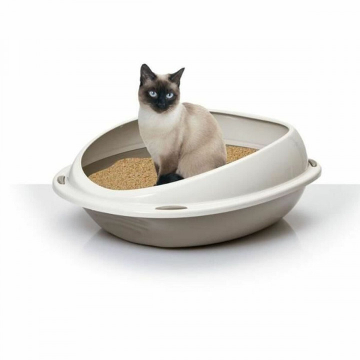 Kattenbak Aimé 45 x 36 x 15,5 cm Beige Taupe Plastic