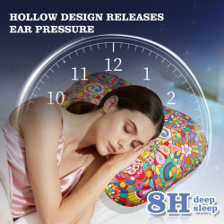 Ear Piercing Pillow Pp Cotton Slow Rebound Pillow Core Apple Shaped Ear Pillow Side Sleeping Ear Piercing Support Ear Pillow