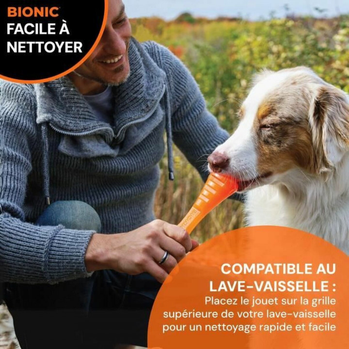 Beißring für Hunde Bionic Urban stick Orange M