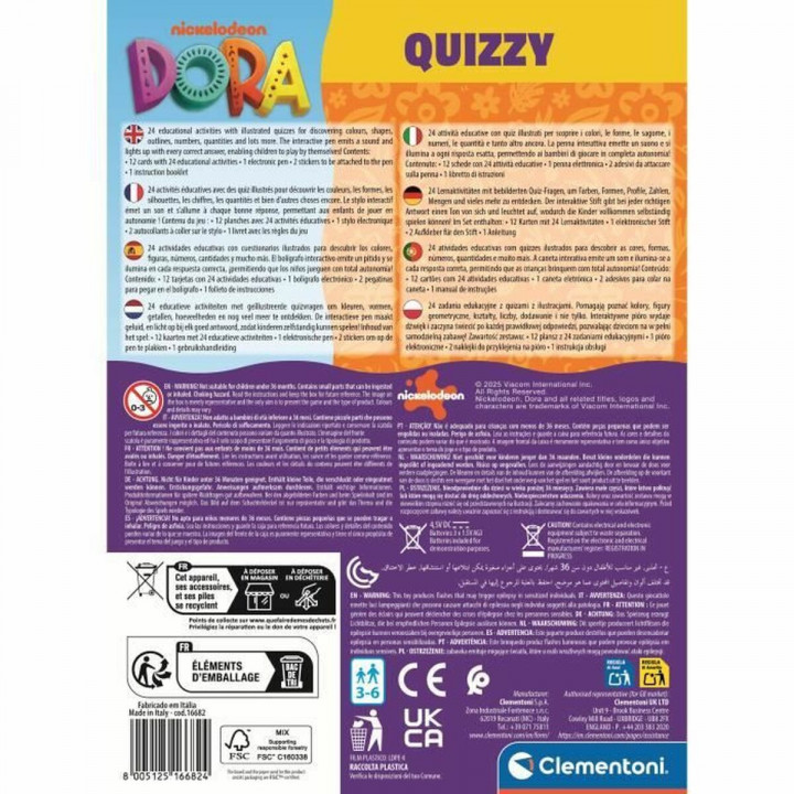 Educatief Spel Clementoni Dora Quizzy