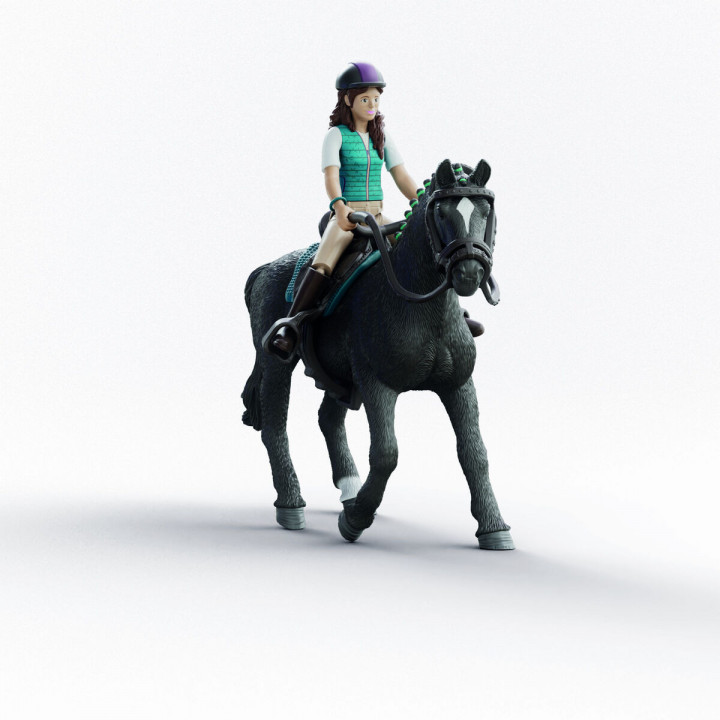 Figur Schleich Horse Club 42712 Lisa & Storm 8 x 15 x 18 cm 19 X 10 X 17 CM
