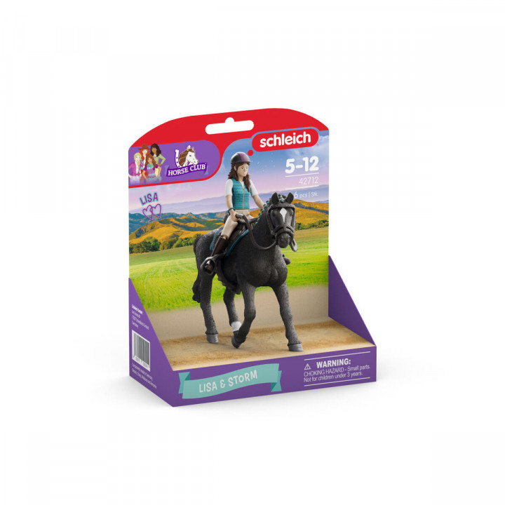 Muñeco Schleich Horse Club 42712 Lisa & Storm 8 x 15 x 18 cm 19 X 10 X 17 CM