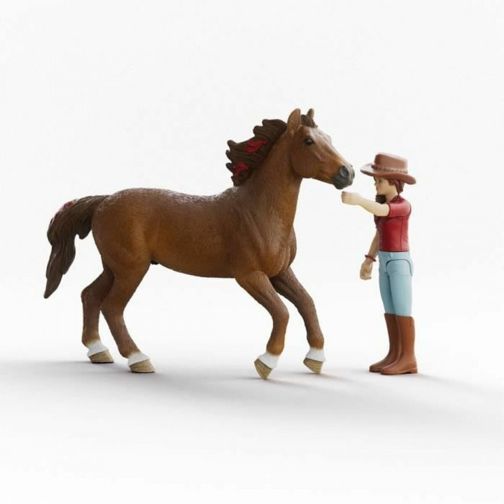 Actionfiguren Schleich Horse Club 42711 Hannah & Cayenne 8 x 15 x 18 cm 21 x 10 x 19 cm