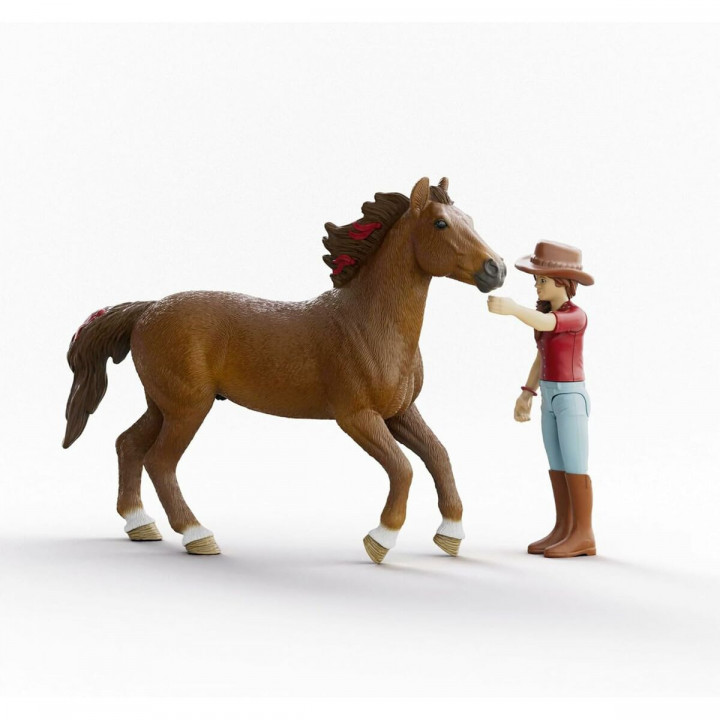 Action Figure Schleich Horse Club 42711 Hannah & Cayenne 8 x 15 x 18 cm 21 x 10 x 19 cm