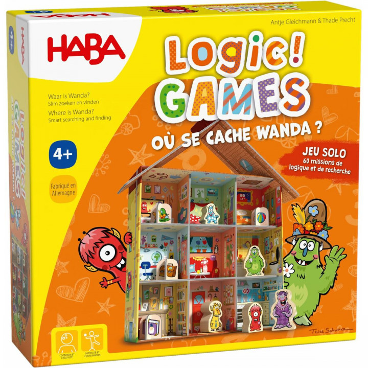 Bordspel HABA Logic Games - Where is Wanda? 1 x 1 x 1 cm