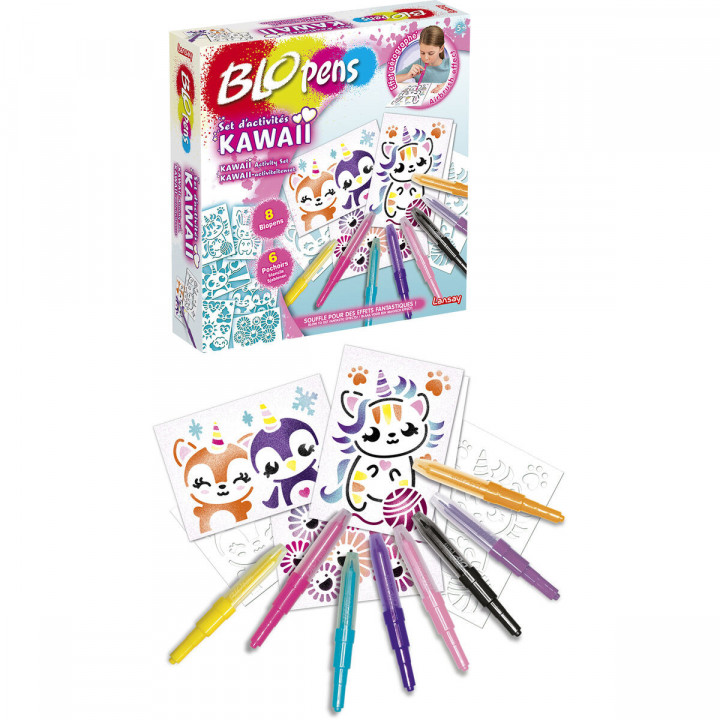 Activiteitendoos om te Kleuren Lansay BLOPENS KAWAII Multicolour