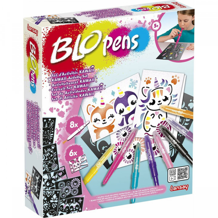 Boîte d’Activités pour coloriage Lansay BLOPENS KAWAII Multicouleur