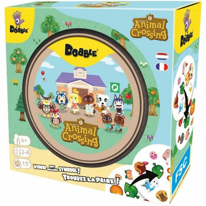 Jeu de société Asmodee Dobble : Animal Crossing 14 x 9 x 14 cm