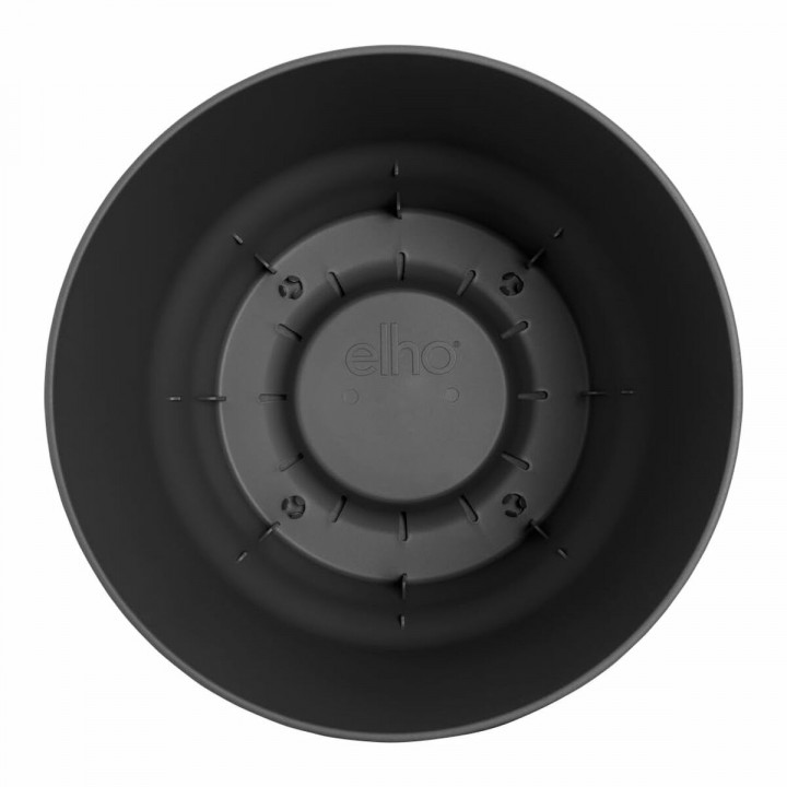 Set de pots Elho Noir Plastique Rond 2 Pièces