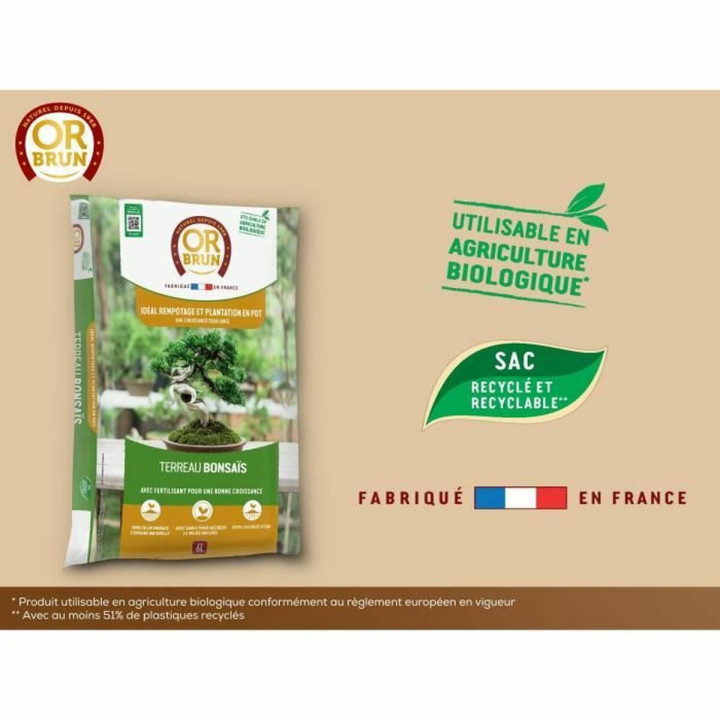 Potting compost OR BRUN BROWN GOLD 6 L